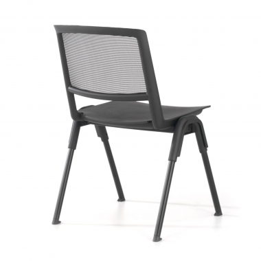 chaise de conference noir shield maille sans accoudoirs 9