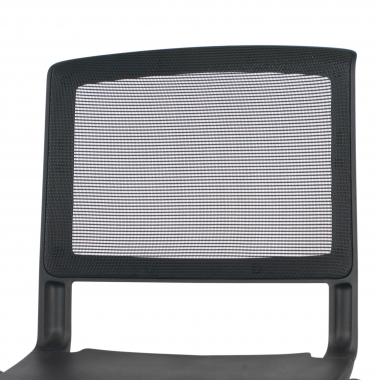 chaise de conference noir shield maille sans accoudoirs 5