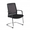 Chaise Visiteur Bali, en cuir, ergonomique