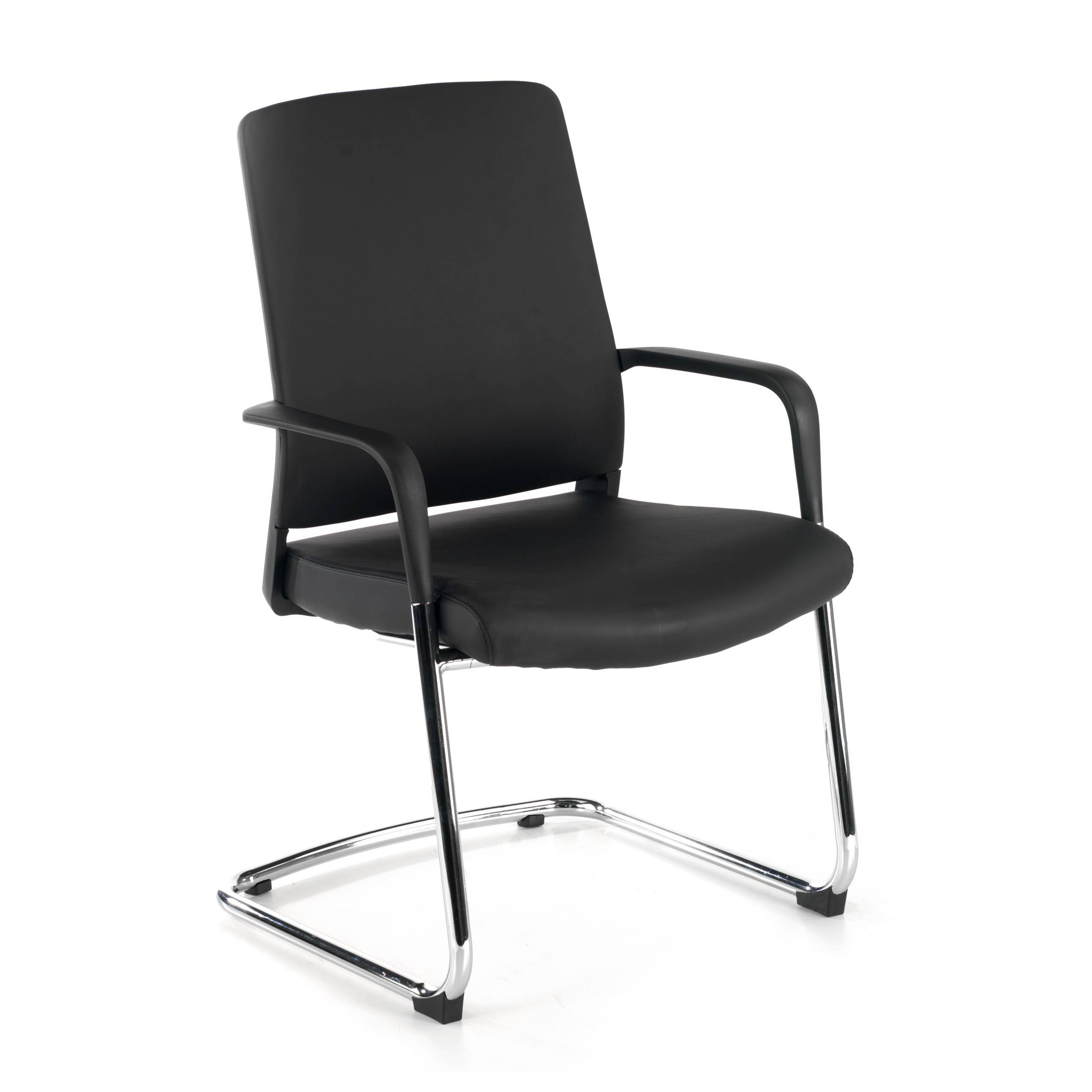 Chaise Visiteur Bali, en cuir, ergonomique