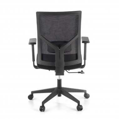 chaise ergonomique noir structure noire appui tete maille accoudoirs reglables 1d soutien lombaire 8