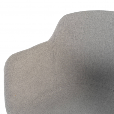 chaise de conference blanc gris 4 pattes tissu accoudoirs rembourres 6