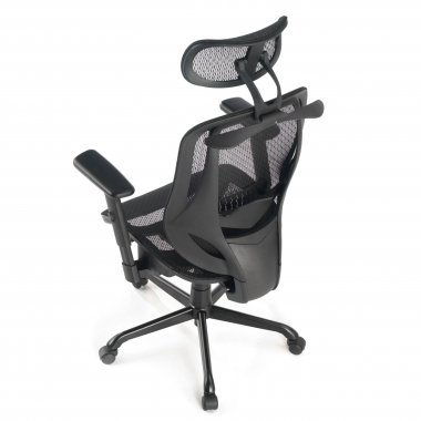 chaise ergonomique noir locktech maille accoudoirs reglables 1d soutien lombaire appui tete 10