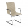 Fauteuil visiteur Brenton, cadre en acier, modèle cantilever, patins