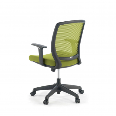 chaise pivotante vert chaise structure noire maille accoudoirs reglables 1d 8