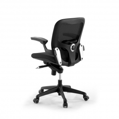 chaise ergonomique noir chaise de bureau maille accoudoirs mobiles soutien lombaire 8