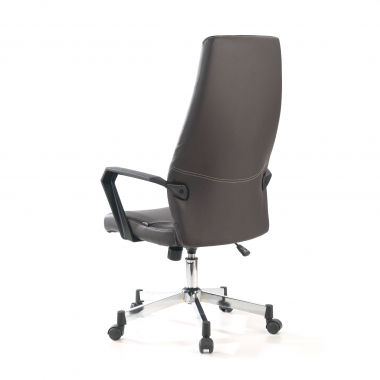 fauteuil de bureau marron victory simil cuir accoudoirs fixes 8