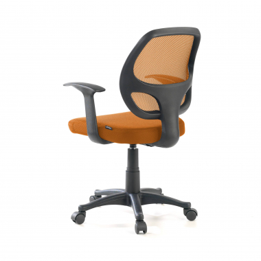 chaise de bureau pas cher orange one maille accoudoirs fixes 8