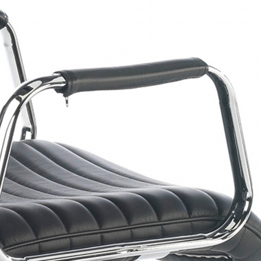 fauteuil de bureau noir cuir naturel cuir authentique accoudoirs rembourres appui tete 4