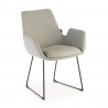 Chaise Salle d'Attente Glamm, Patin, structure en acier