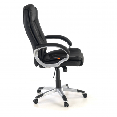 fauteuil de bureau noir baviere simil cuir accoudoirs rembourres 7