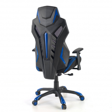 chaise gaming bleu fenix maille accoudoirs reglables 3d 7