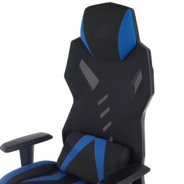 chaise gaming bleu fenix maille accoudoirs reglables 3d 8