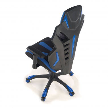 chaise gaming bleu fenix maille accoudoirs reglables 3d 9