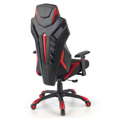chaise gaming rouge fenix maille accoudoirs reglables 3d 6