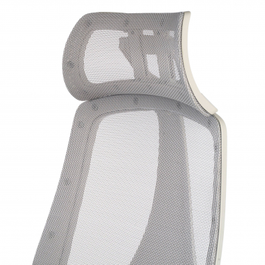 chaise ergonomique blanc gris thunder maille accoudoirs reglables 3d soutien lombaire appui tete 9