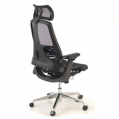chaise ergonomique noir thunder maille accoudoirs reglables 3d soutien lombaire appui tete 8
