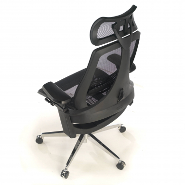 chaise ergonomique noir thunder maille accoudoirs reglables 3d soutien lombaire appui tete 5