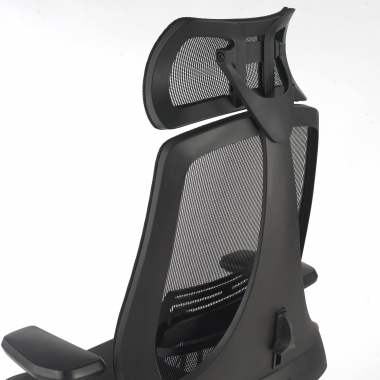 chaise ergonomique noir thunder maille accoudoirs reglables 3d soutien lombaire appui tete 7