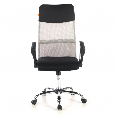 chaise de bureau gris nova maille accoudoirs fixes 3