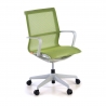 Chaise de bureau design Fox black, Dossier Basculant, en Maille