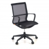 Chaise de bureau design Fox black, Dossier Basculant, en Maille