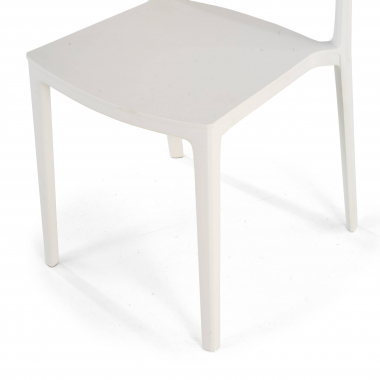 chaise de conference blanc samba plastique sans accoudoirs 5