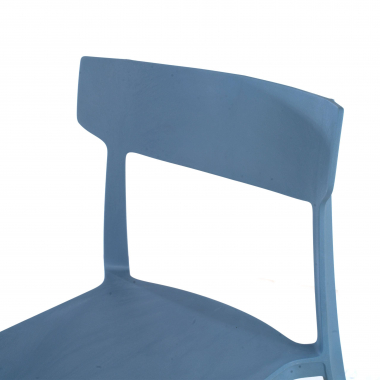chaise de conference bleu samba plastique sans accoudoirs 3