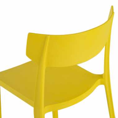 chaise de conference jaune samba plastique sans accoudoirs 5
