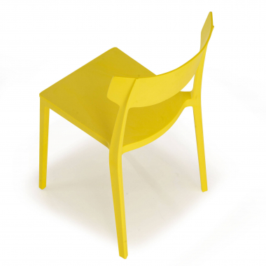 chaise de conference jaune samba plastique sans accoudoirs 6
