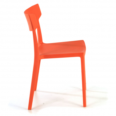 chaise de conference rouge samba plastique sans accoudoirs 7