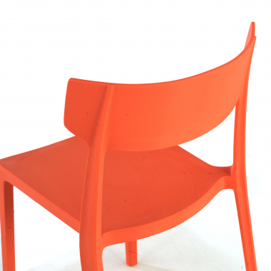 chaise de conference rouge samba plastique sans accoudoirs 5
