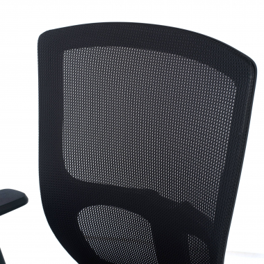 chaise pivotante noir pivot maille accoudoirs reglables 1d 4