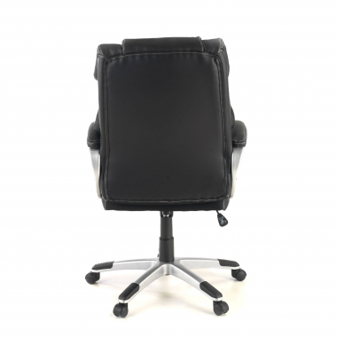 fauteuil de bureau noir alaska simil cuir accoudoirs rembourres 9