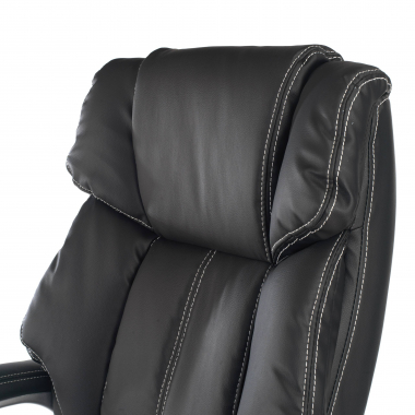 fauteuil de bureau noir alaska simil cuir accoudoirs rembourres 4