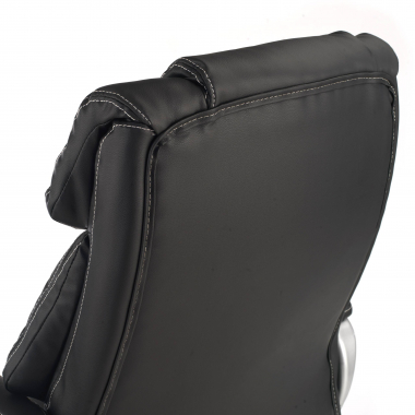 fauteuil de bureau noir alaska simil cuir accoudoirs rembourres 6