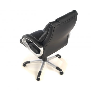 fauteuil de bureau noir alaska simil cuir accoudoirs rembourres 10