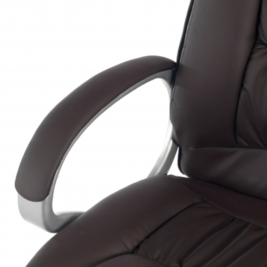 fauteuil de bureau marron baltimore simil cuir accoudoirs rembourres 5