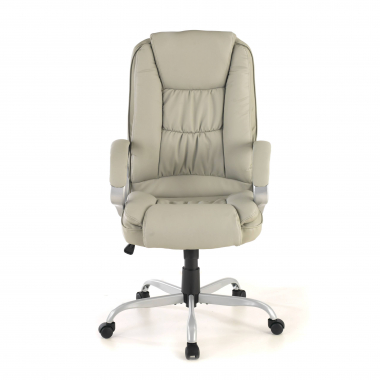fauteuil de bureau gris baltimore simil cuir accoudoirs rembourres 3