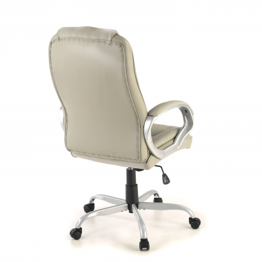 fauteuil de bureau gris baltimore simil cuir accoudoirs rembourres 9