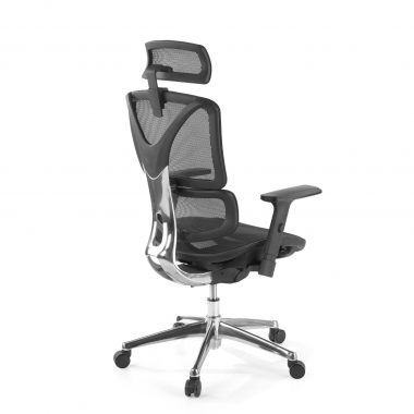 chaise ergonomique noir focus maille accoudoirs reglables 3d soutien lombaire 9