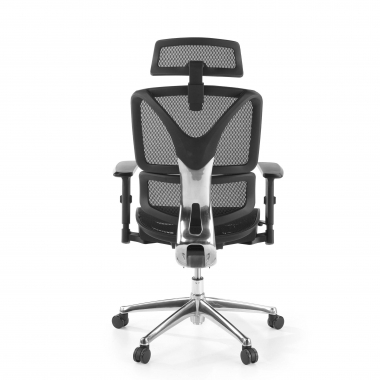 chaise ergonomique noir focus maille accoudoirs reglables 3d soutien lombaire 10