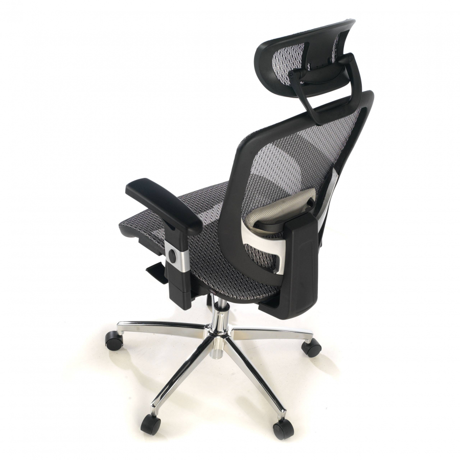 Chaise de bureau Flex, avec accoudoirs et appui-tête