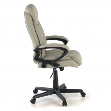 fauteuil de bureau gris denis simil cuir accoudoirs rembourres 7