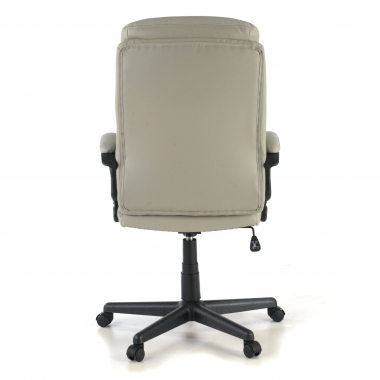 fauteuil de bureau gris denis simil cuir accoudoirs rembourres 8