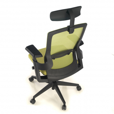 chaise ergonomique vert wagner maille accoudoirs reglables 3d soutien lombaire 10