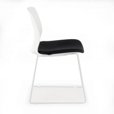 chaise de conference noir chaise sans accoudoirs tissu sans accoudoirs 3