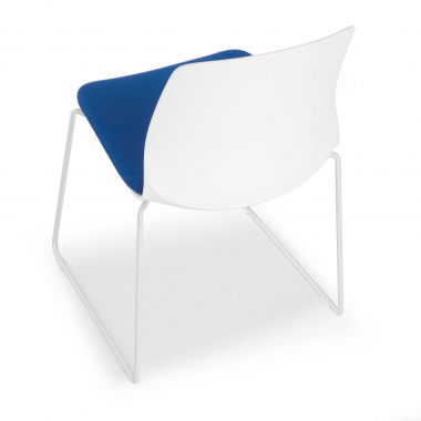 chaise de conference bleu chaise sans accoudoirs tissu sans accoudoirs 6