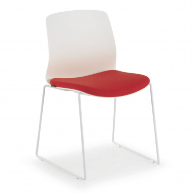 chaise de conference rouge chaise sans accoudoirs tissu sans accoudoirs 1