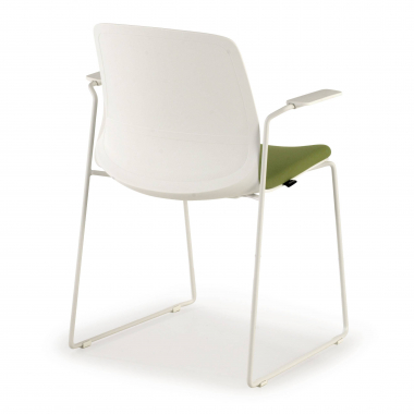 chaise de conference blanc vert chaise avec accoudoirs tissu accoudoirs fixes 6